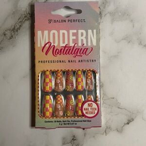 Salon Perfect Modern Nostalgia Nail Set - Pink and Yellow